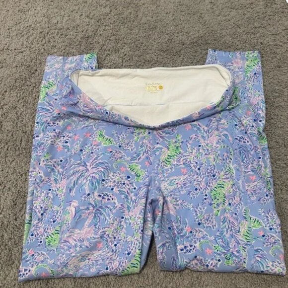Lilly Pulitzer Blue Peri the Turtle Package Weekender High Rise Leggings - Picture 6 of 7